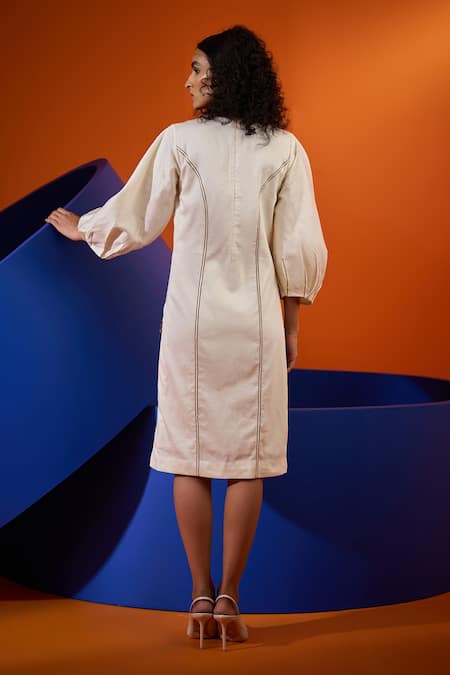 The Dramebaaz CO Cotton Embroidered Dress 