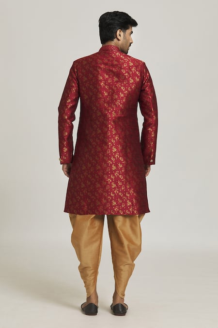 Arihant Rai Sinha Woven Floral Bloom Sherwani With Pant 