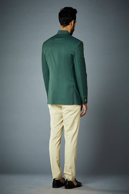 Gargee Designers Pintuck Bandhgala & Pant Set 