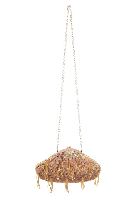 A Clutch Story Sequin Bling Silk Batua 