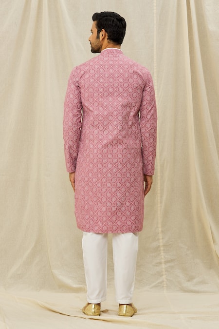 Arihant Rai Sinha Mandarin Collar Kurta Set 