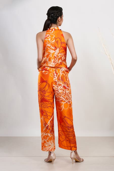Garo Floral & Abstract Pattern Jumpsuit 