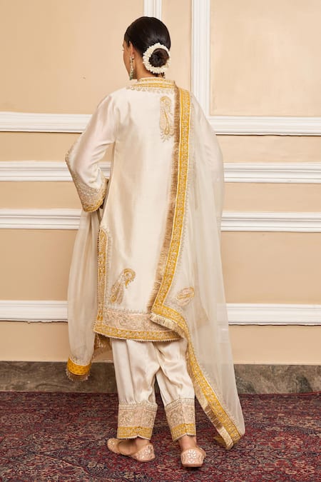 Sheetal Batra Embroidered A-Line Kurta Set 
