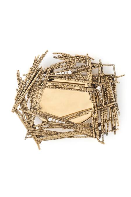 Cosa Nostraa Shiny Shimmer Embellished Brooch 