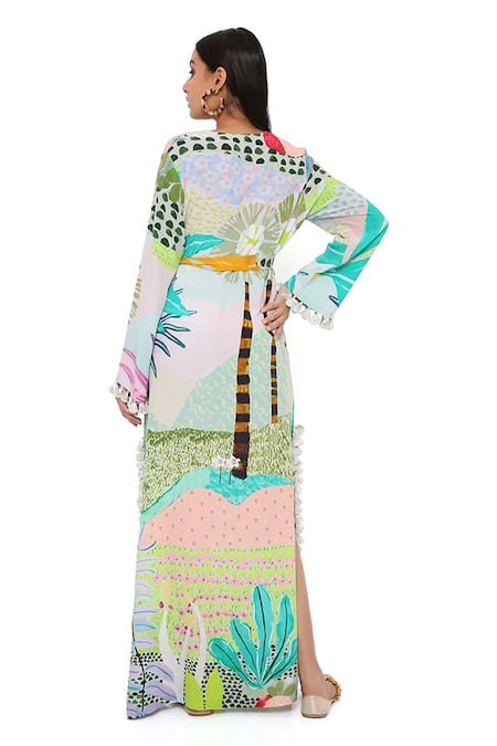 PS Pret By Payal Singhal Tropical Print Kaftan 