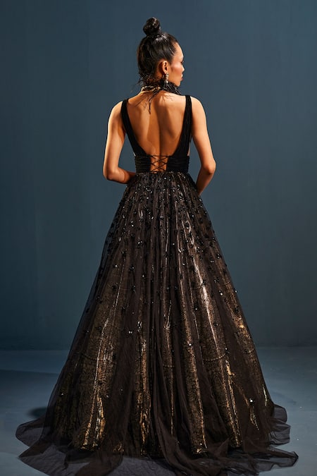 Off the Shoulder Shimmer Appliqué Quinceañera Ball Gown - Etsy | Black  wedding gowns, Black wedding dresses, Black quinceanera dresses