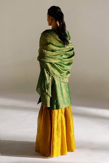 Mimamsaa Ella Tissue Silk Kurta Gharara Set 