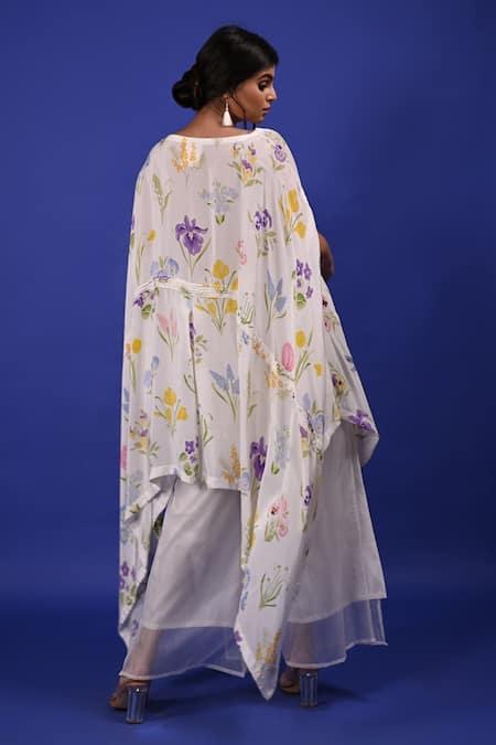 Rimi Nayak Floral Printed Cape Style Tunic 