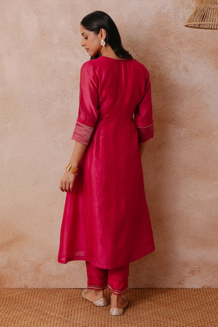 Label Mansi Nagdev Aqsa Flared Jacket Trouser Set 