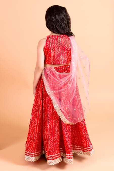 Chotibuti Bandhani Print Lehenga Set 