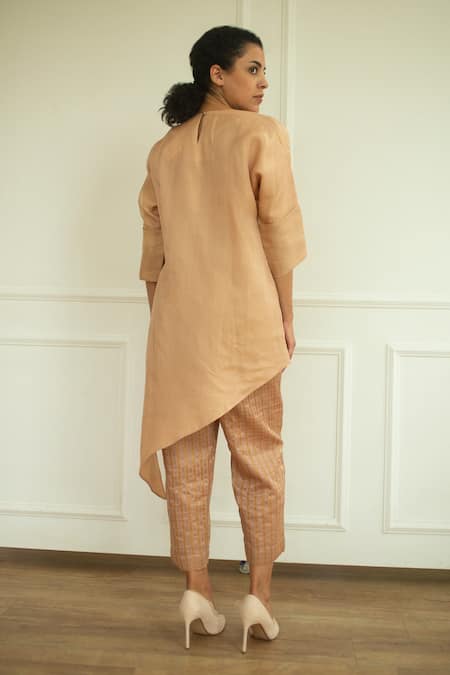 Oja Applique Embroidered Tunic & Pant Set 