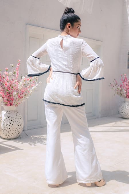 Monk & Mei By Sonia Anand Flared Top & Pant Set 