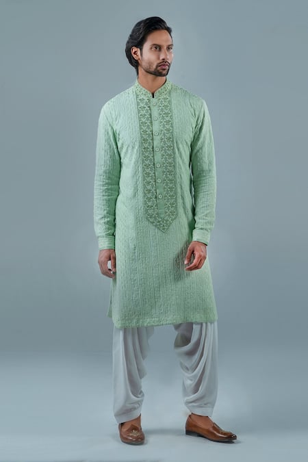 Punit Arora Mandarin Collar Kurta Set 