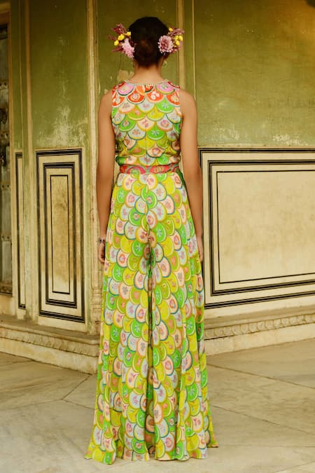 Swati Vijaivargie Chinar Sleeveless Jumpsuit 