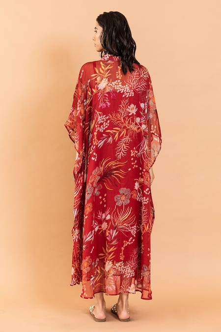 Aroop Shop India Raquel Amaryllis Print Dress 