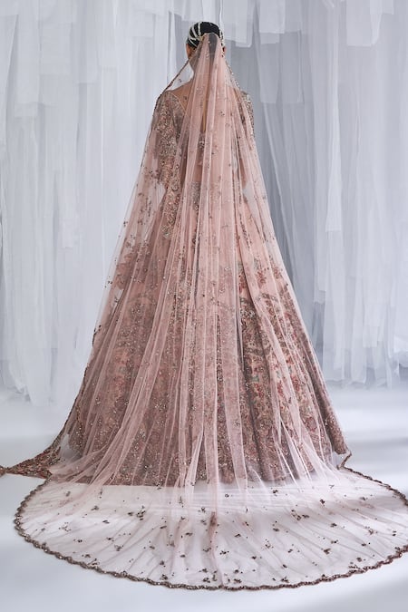 Dolly J Primrose Raw Silk Embroidered Bridal Lehenga Set 