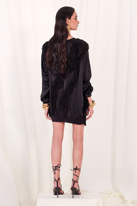 AK-OK Ruffle Trim Top 