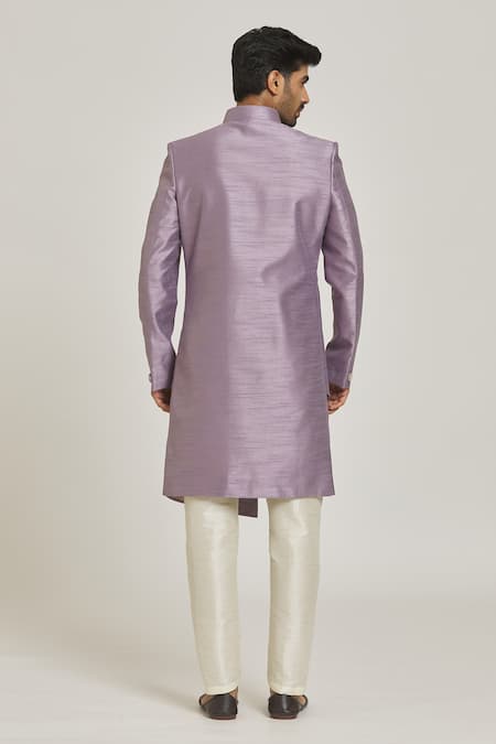 Arihant Rai Sinha Layered Asymmetric Sherwani Set 