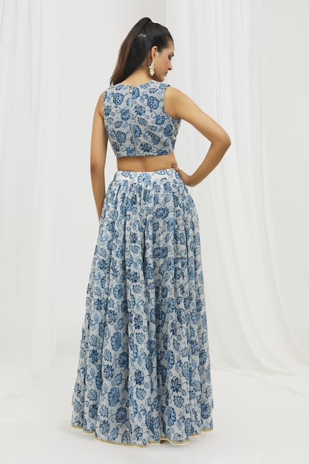 Yuvraani Jaipur Floral Print Lehenga Set 