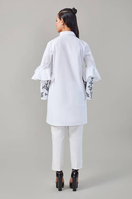 EK Dhaaga Embellished Bell Sleeve Long Shirt 