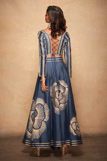 Gulabo By Abu Sandeep Stripe Pattern Blouse 