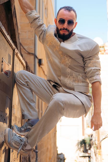 Sahil Kochhar Samuh Castle Embroidered Bandhgala 