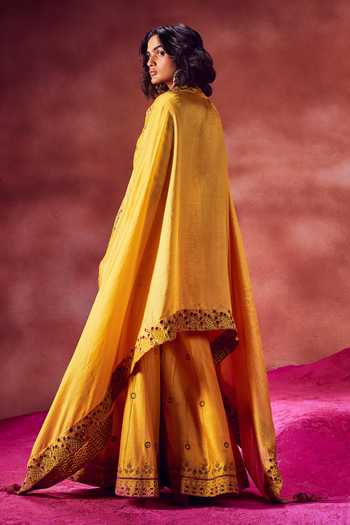 Punit Balana Hand Block Print Kurta Sharara Set 