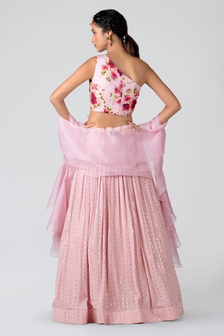 Suruchi Parakh Zardozi Crop Top Lehenga Set 