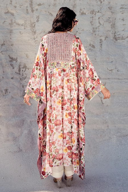 Nikita Vishakha Floral Printed Kaftan Set With Pant 