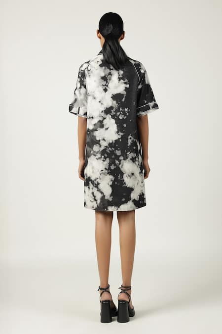 Shahin Mannan A To Z Pocket Embroidered Raglan Sleeve Dress 