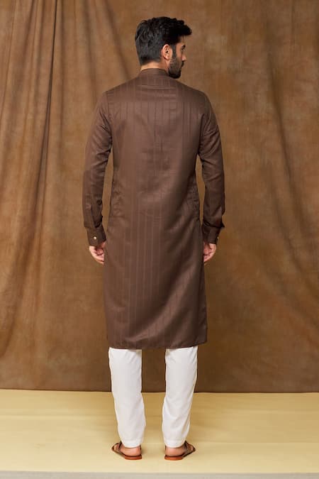 Arihant Rai Sinha Geometric Pattern Full Sleeve Kurta 