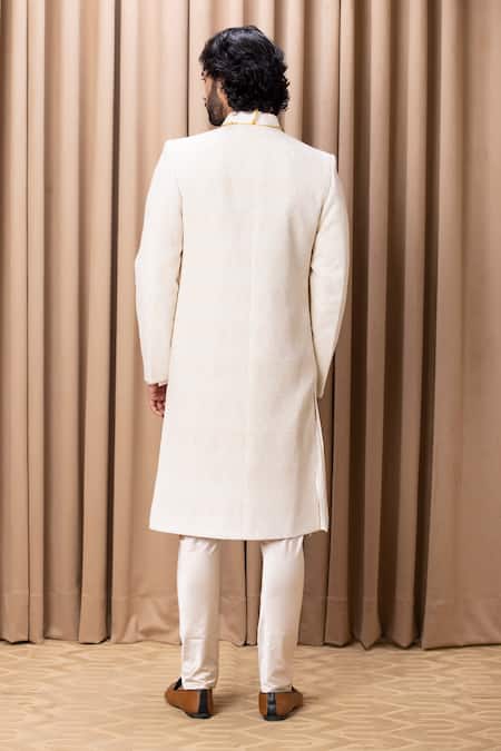 Ankit V Kapoor Faizan Anchor Embroidered Sherwani Set 