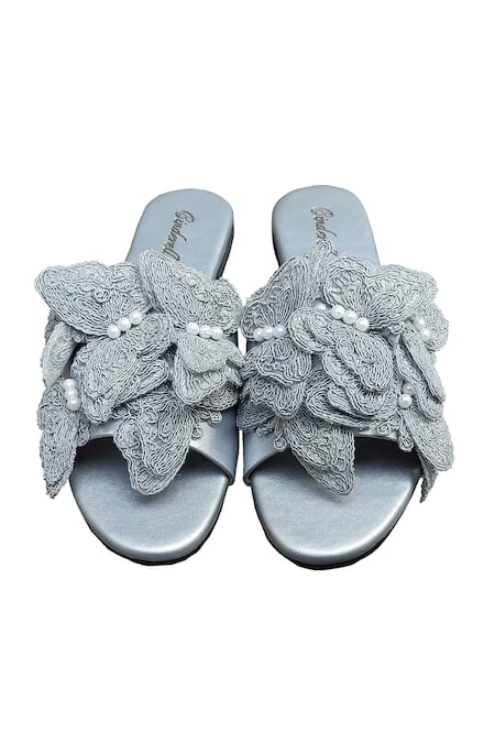 Cinderella By Heena Yusuf Titli Shining Applique Work Flats 