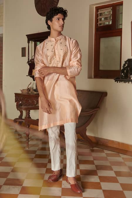Seema Nanda Amrit Chanderi Silk Kurta Set 
