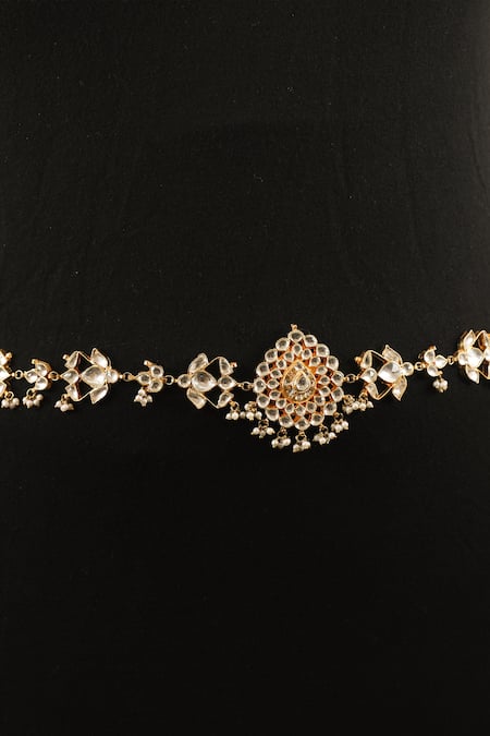 Riana Jewellery Tear Drop Motif Pattern Kamarbandh 