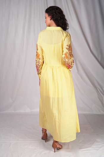 SEESA - Tea Rose Dress With Applique Embroidery main image 1