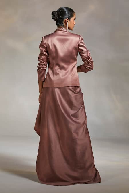 Divya Aggarwal Debro Blazer Skirt Set 