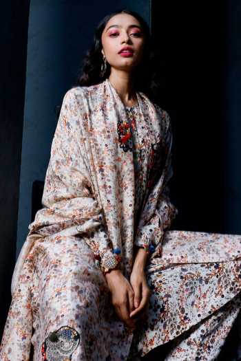 Pds By Sneha Floral Print Kurta Set 