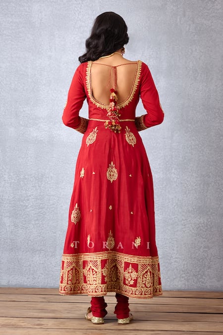 Torani Sindoori Ahana Embroidered Anarkali Set 