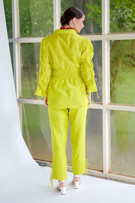 Garima Bindal Dazzle Silk Chanderi Shirt & Pant Set 