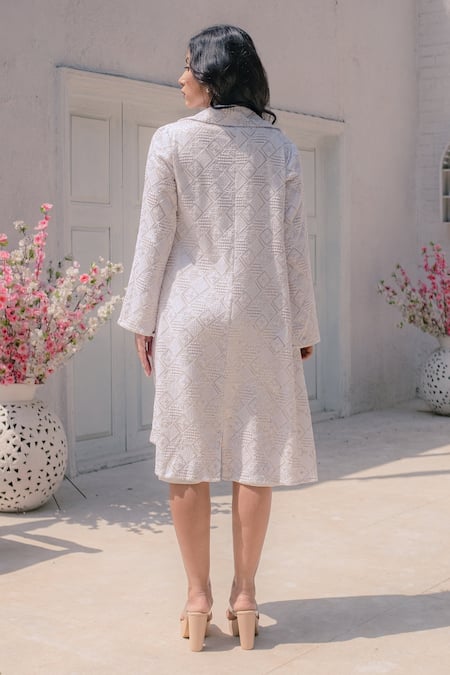 Monk & Mei By Sonia Anand Heer Dress With Embroidered Jacket 