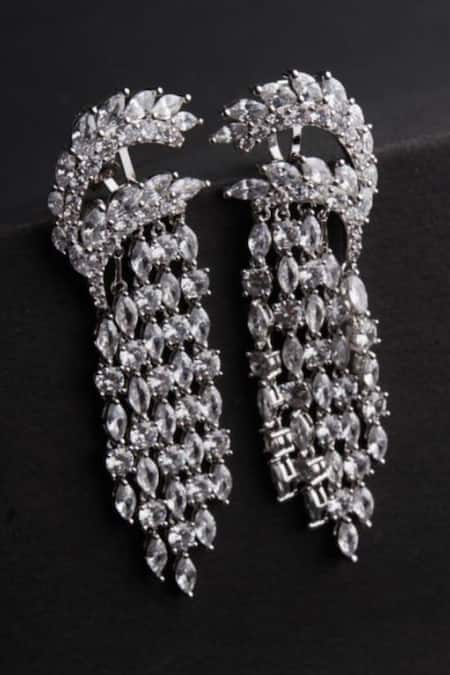 Mozaati Freya Cubic Zirconia Embellished Earrings 