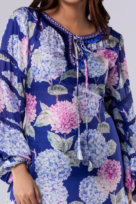 Tangerine Tiger Floral Print Maxi Dress 