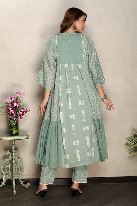 Falguni.Foram Floral Print Anarkali & Pant Set 