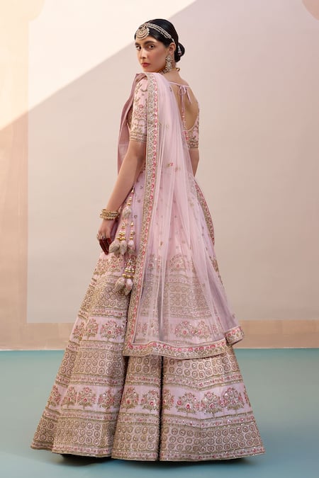 Angad Singh Sequin Embroidered Bridal Lehenga Set 
