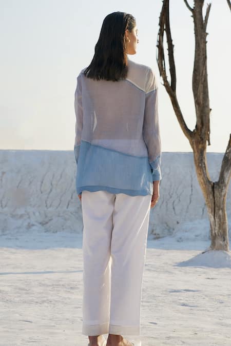 The Loom Art Abstract Horizontal Panel Shirt & Pant Set 