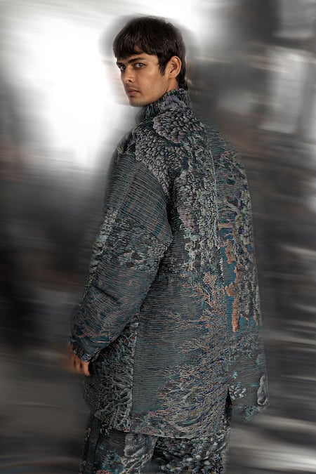 Abhishek Sharma Reef Print Jacket With Trouser 