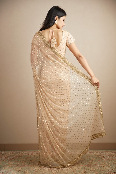 Astha Narang Sitara Embroidered Saree With Blouse 