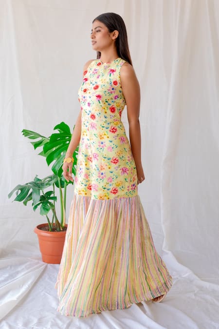 Shachi Sood Printed Floral Pattern Jumpsuit 