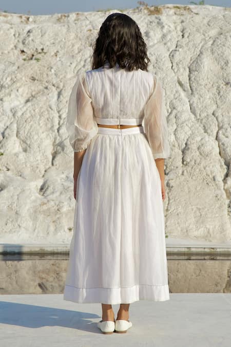 The Loom Art Cut-Out Embroidered Dress 